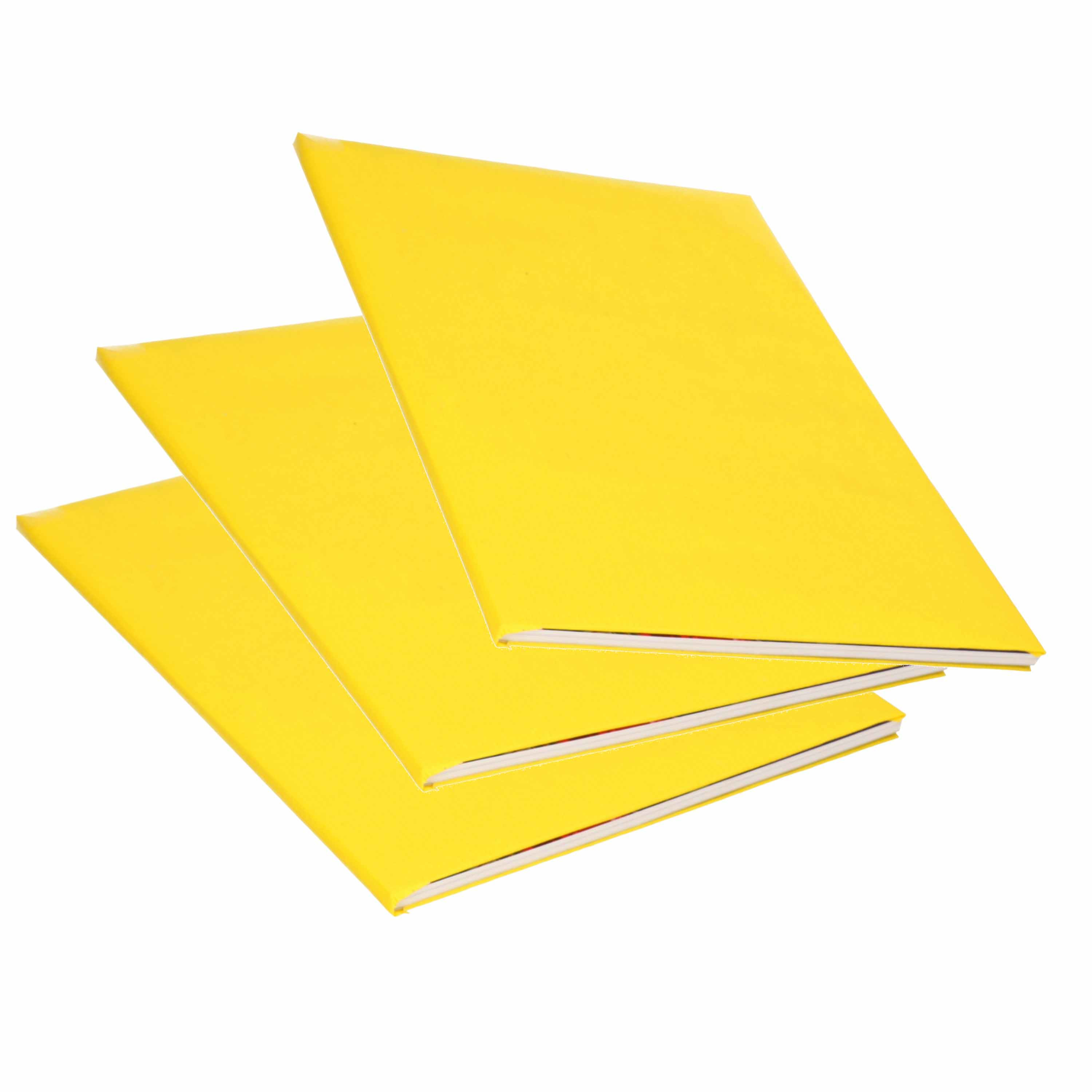 3x Rollen kraft kaftpapier geel 200 x 70 cm -