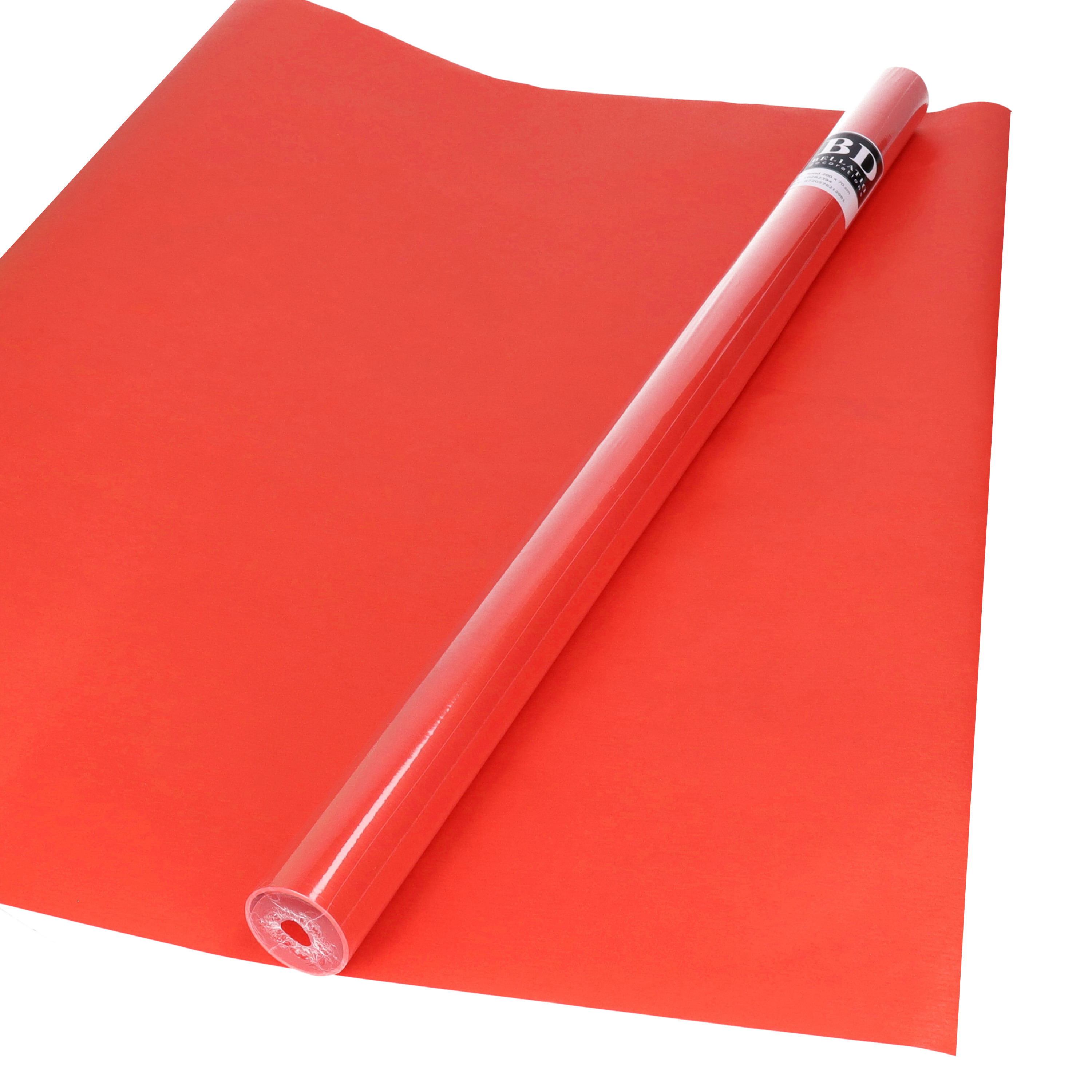 Bellatio decorations Kaftpapier - 5x - rood - unikleur - 200x70 cm - boeken -