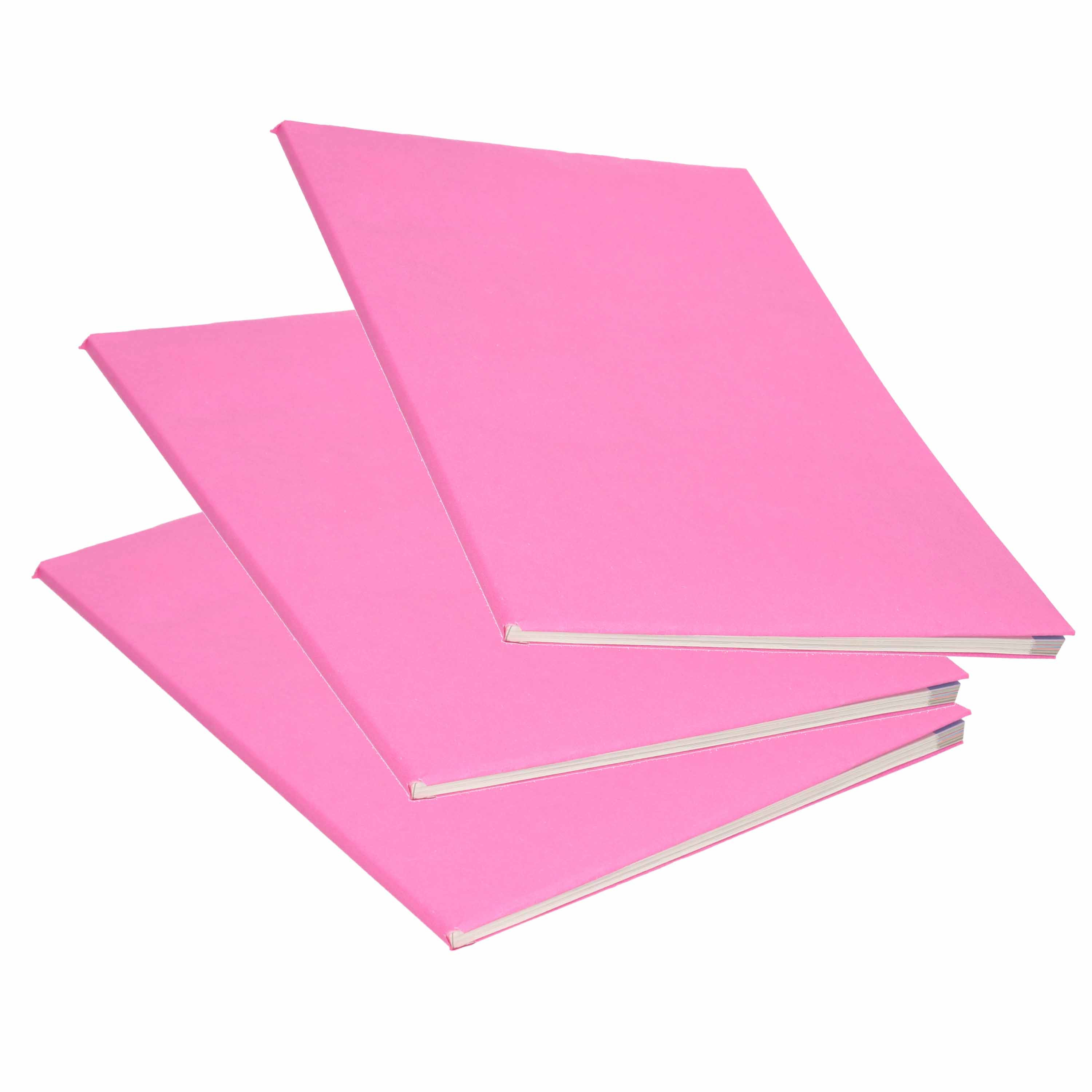 3x Rollen kraft kaftpapier roze 200 x 70 cm -
