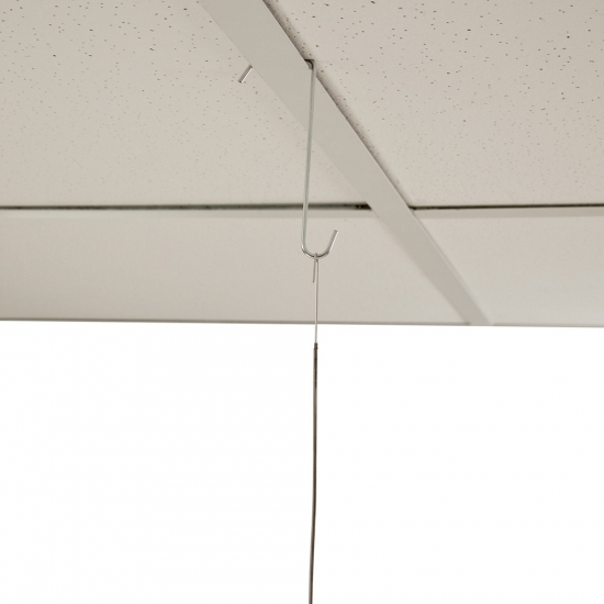 Set van 15x stuks plafond ophang paneelhaak/haken 8.5 cm -