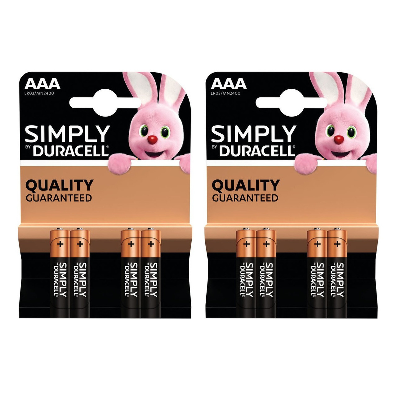 20x Duracell AAA Simply batterijen alkaline Lr03 Mn2400 1.5 V -