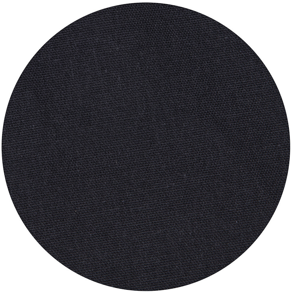 Tafelkleed rond voor binnen - zwart - polyester/katoen - dia 160 cm - Basic eettafel tafelkleden -