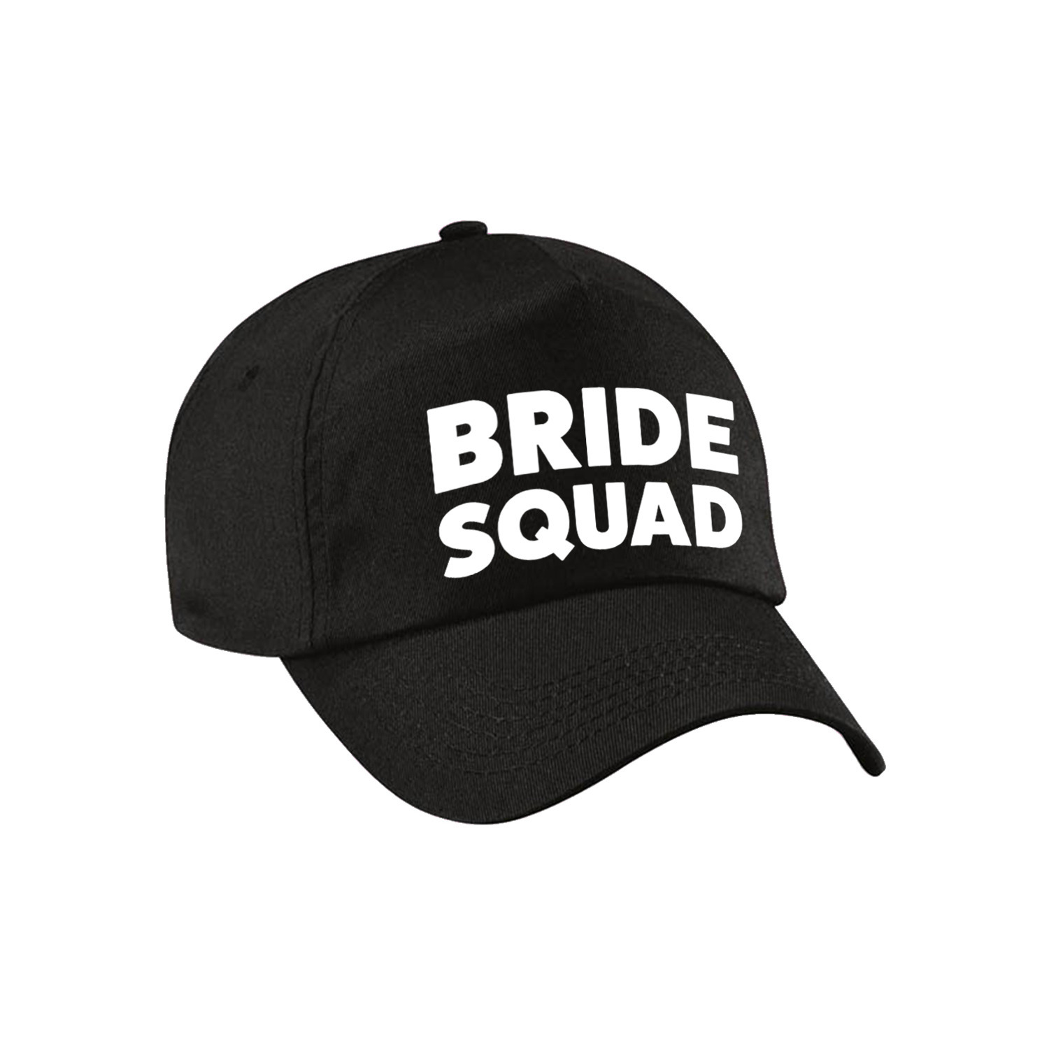 Vrijgezellenfeest baseballcap/petje - Bride Squad - zwart - dames -