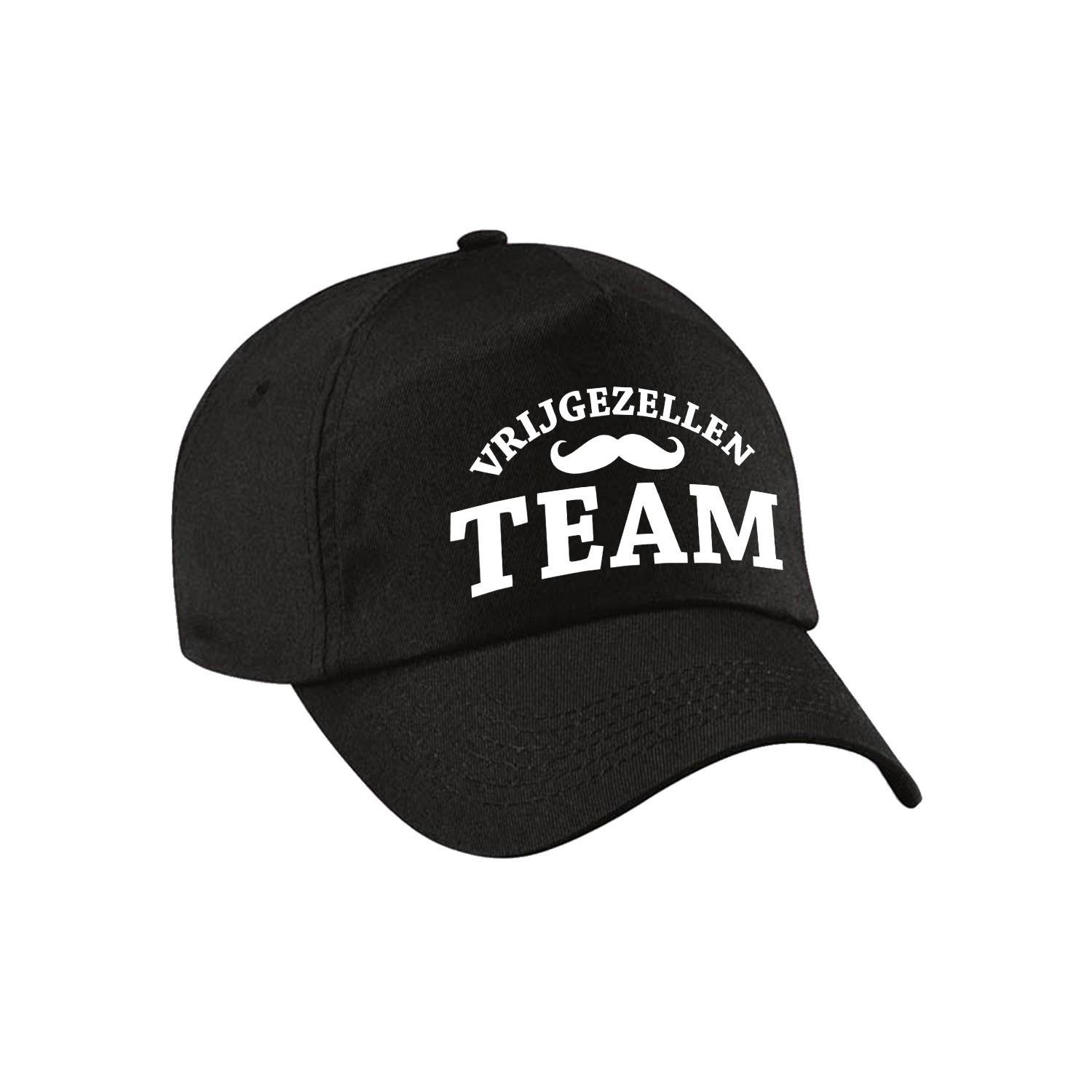 1x Zwart vrijgezellenfeest petje Vrijgezellen Team heren -