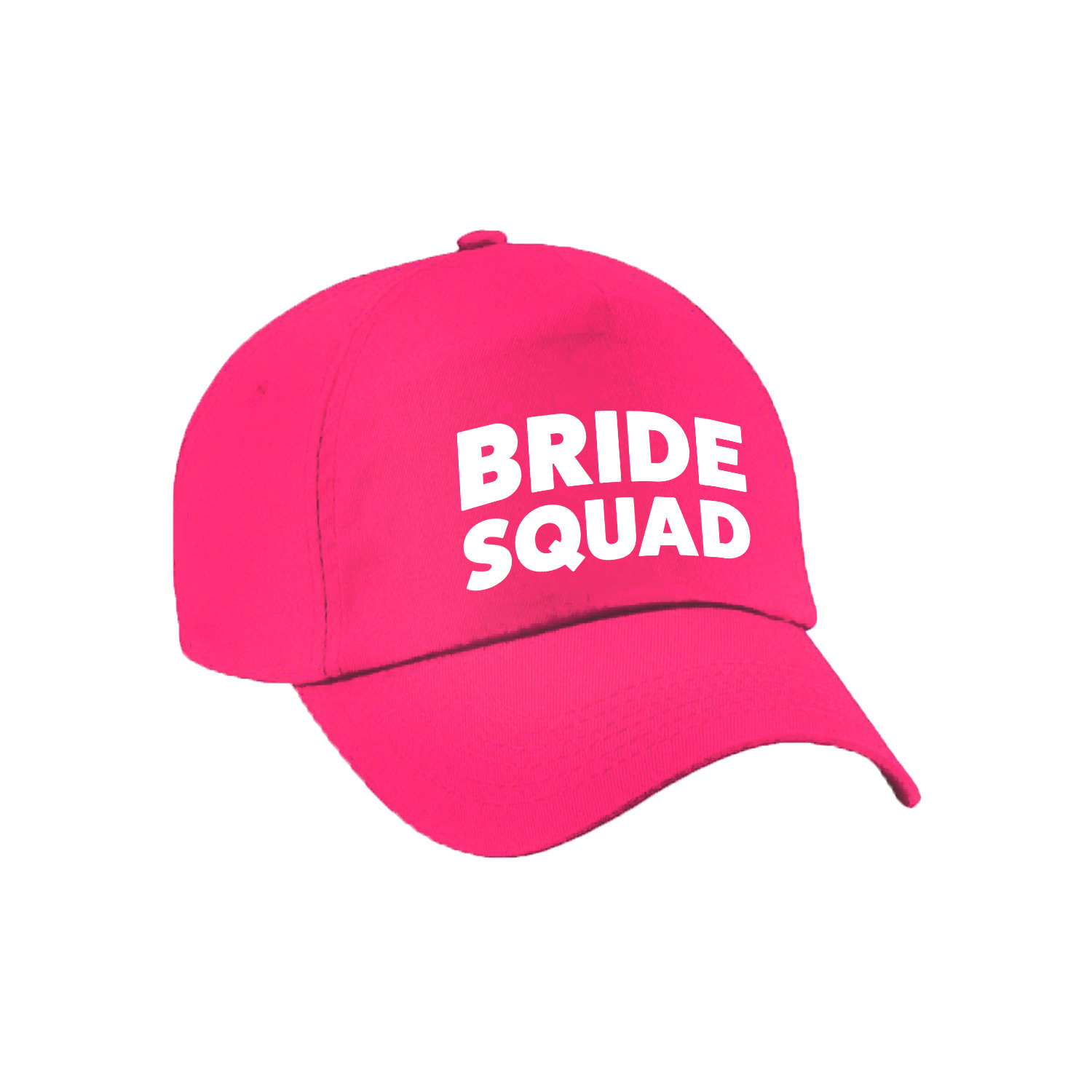 1x Roze vrijgezellenfeest petje Bride Squad dames -