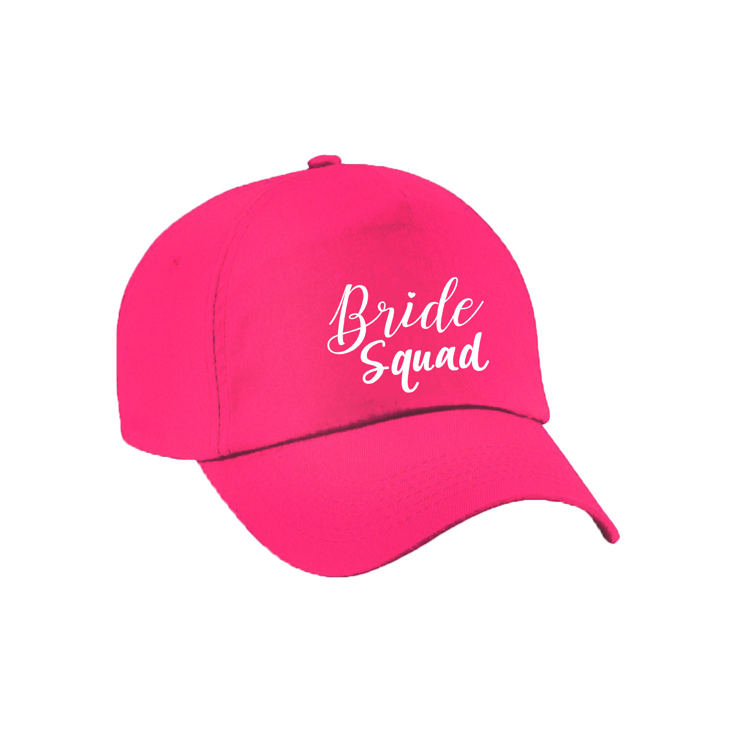 1x Roze vrijgezellenfeest petje Bride Squad sierlijk dames -