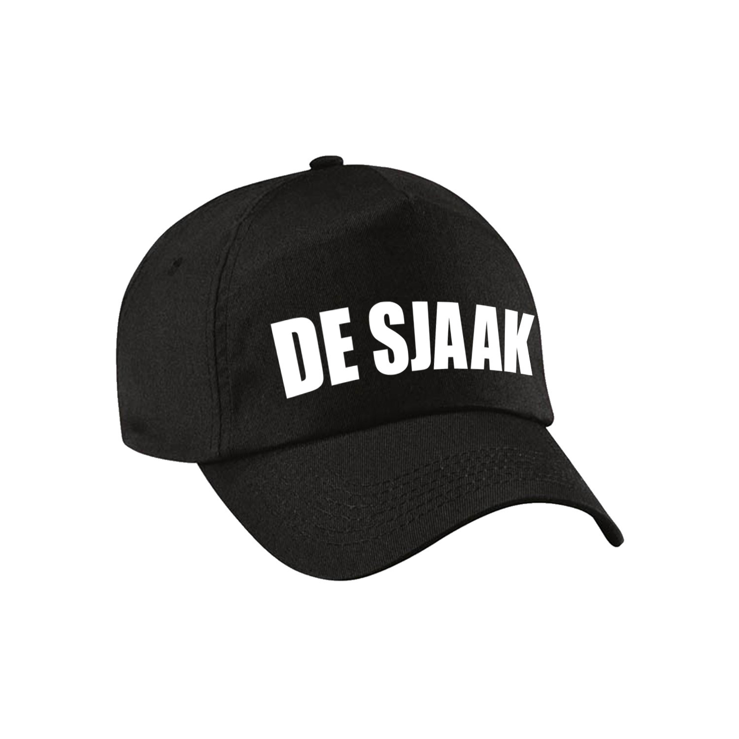 Zwart vrijgezellenfeest petje De Sjaak heren -