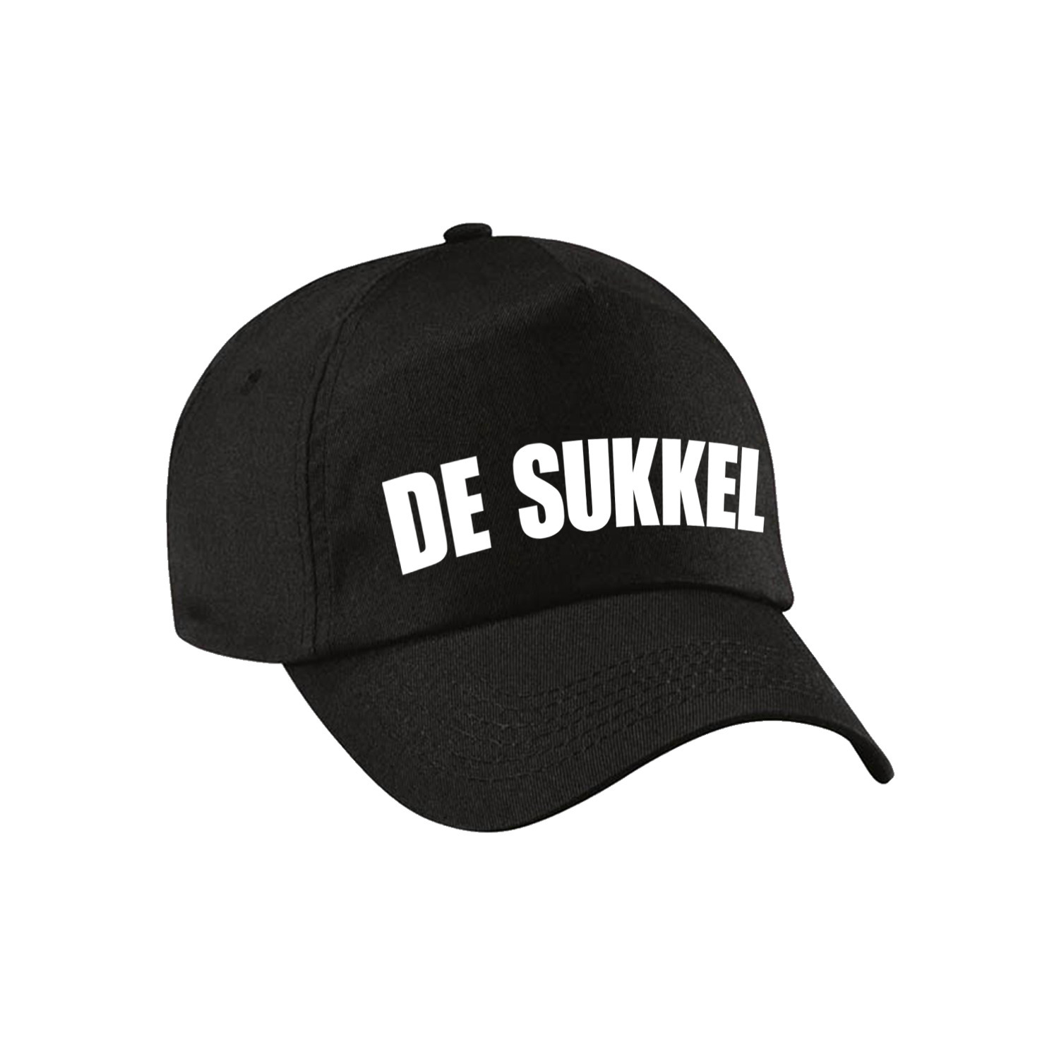 Zwart vrijgezellenfeest petje De Sukkel heren -