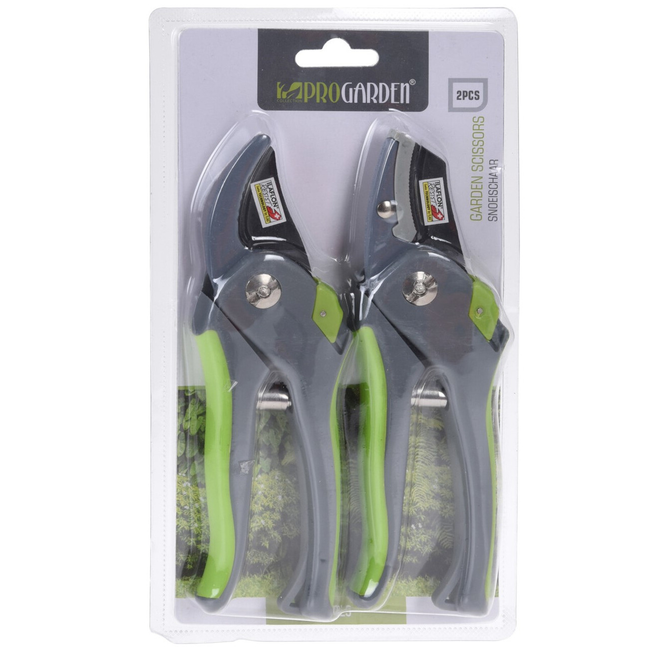 Set van 2x stuks snoeischaren/heggenscharen 20 cm -