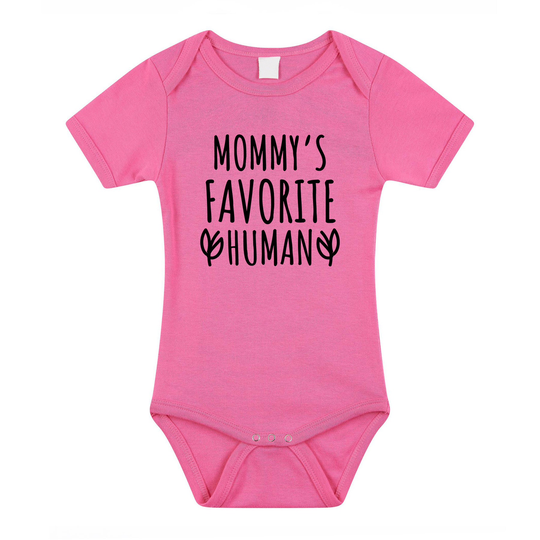 Mommys favourite human cadeau baby rompertje roze meisje 56 (1-2 maanden) -