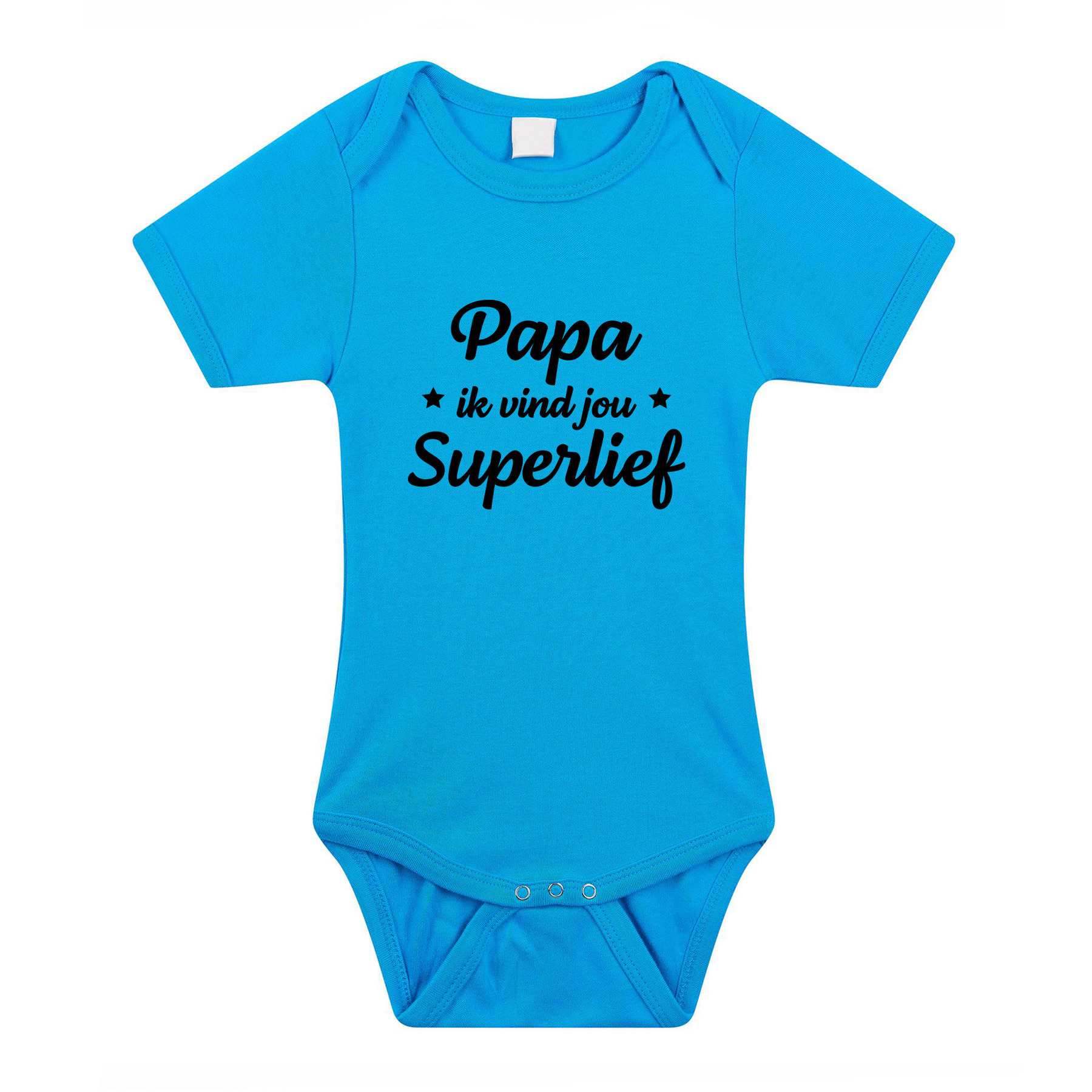 Papa superlief cadeau baby rompertje blauw jongens 92 (18-24 maanden) -