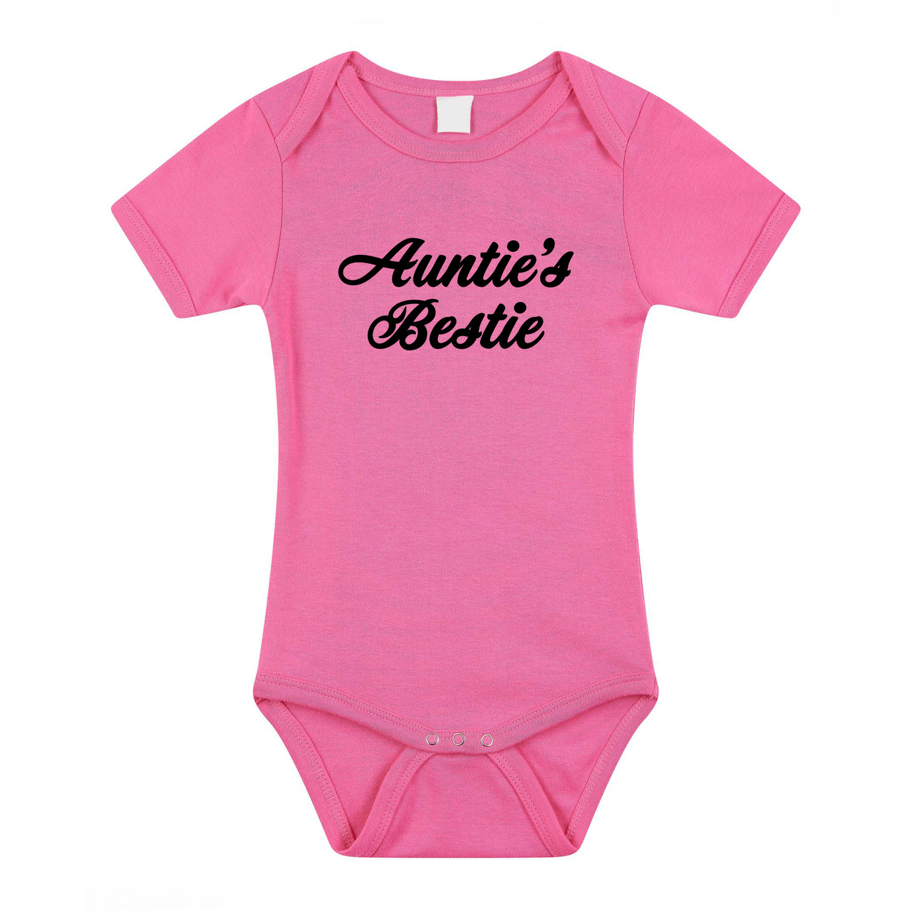 Aunties bestie cadeau baby rompertje roze meisjes 56 (1-2 maanden) -
