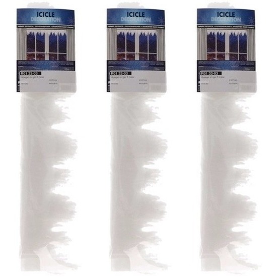 4x stuks ijspegel slinger 5 meter en 13 cm hoogte -