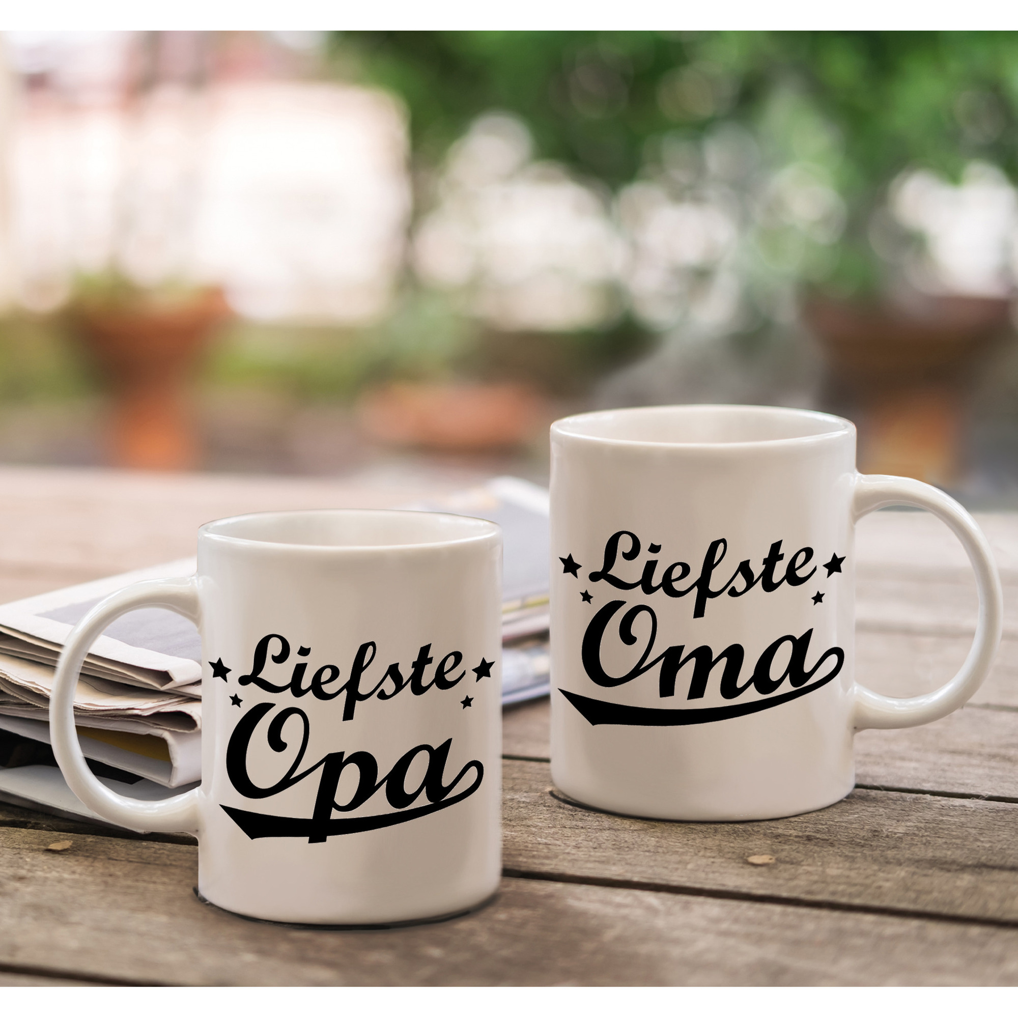 Liefste Opa en Oma mok - Cadeau beker set voor Opa en Oma -