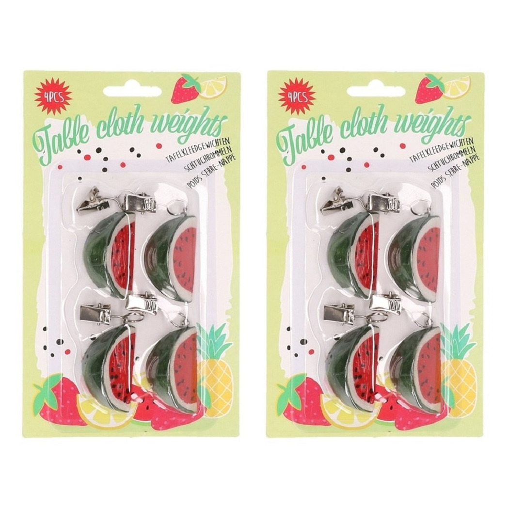 16x Tafelkleedgewichtjes watermeloen -
