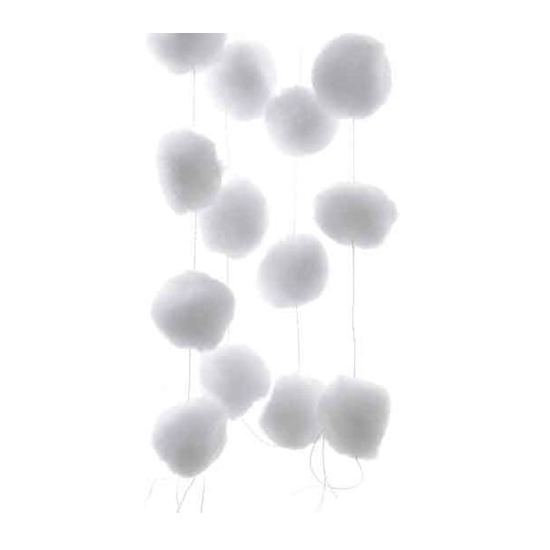 10x stuks sneeuwbal slinger 180 cm -