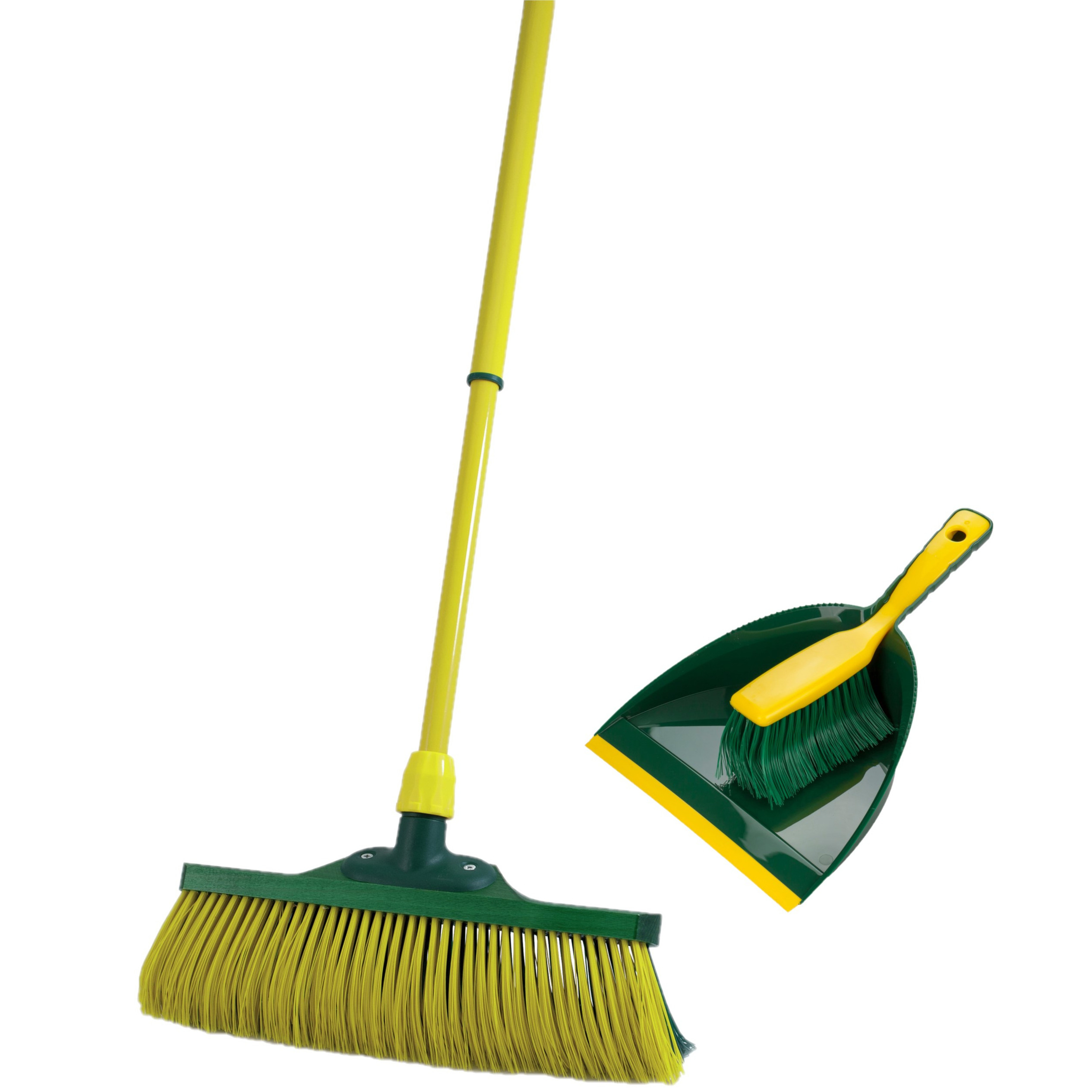 Tuin schoonmaak set klauwstoffer en blik en klauwbezem 140 cm -
