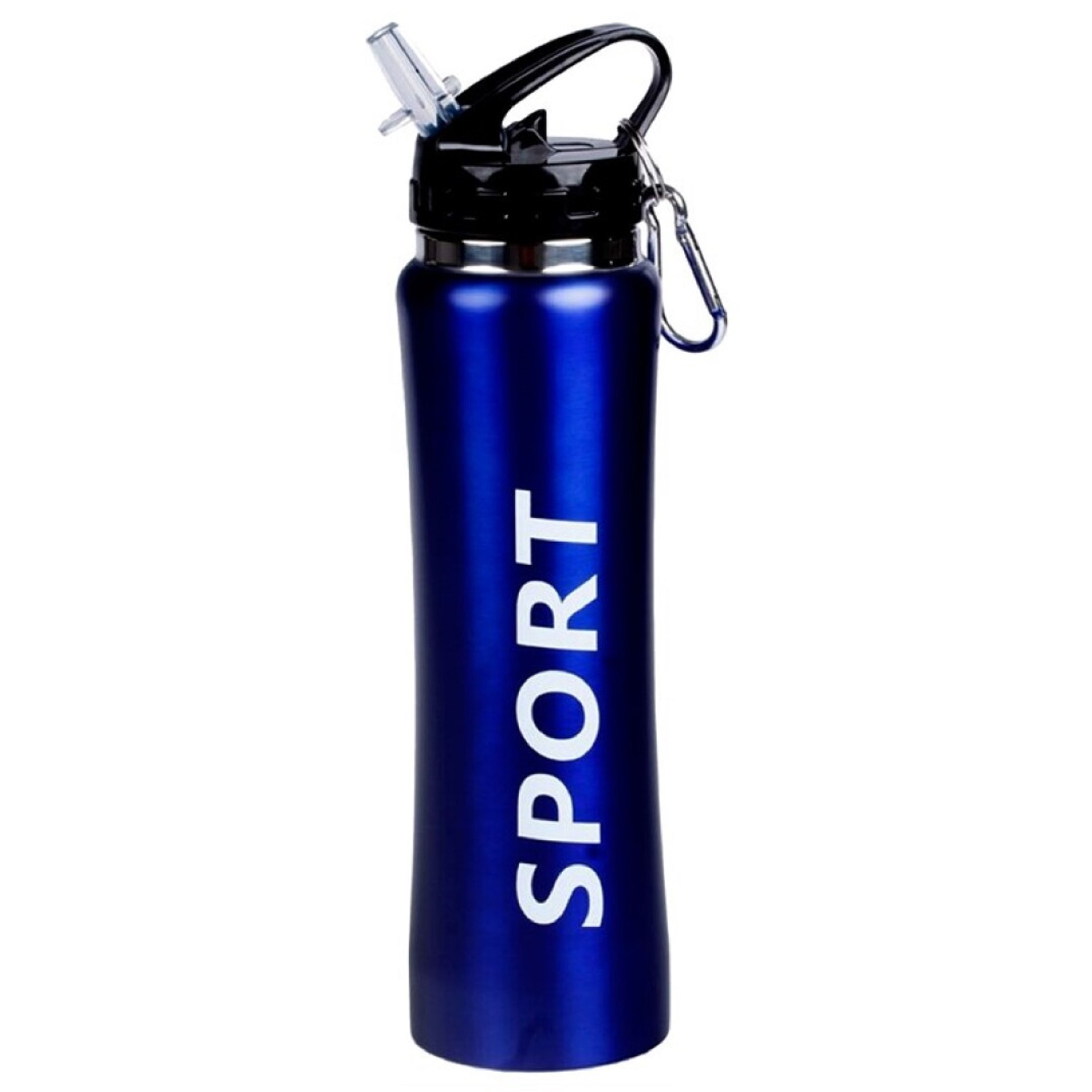 Sport Bidon drinkfles/waterfles Sport print blauw 600 Ml -