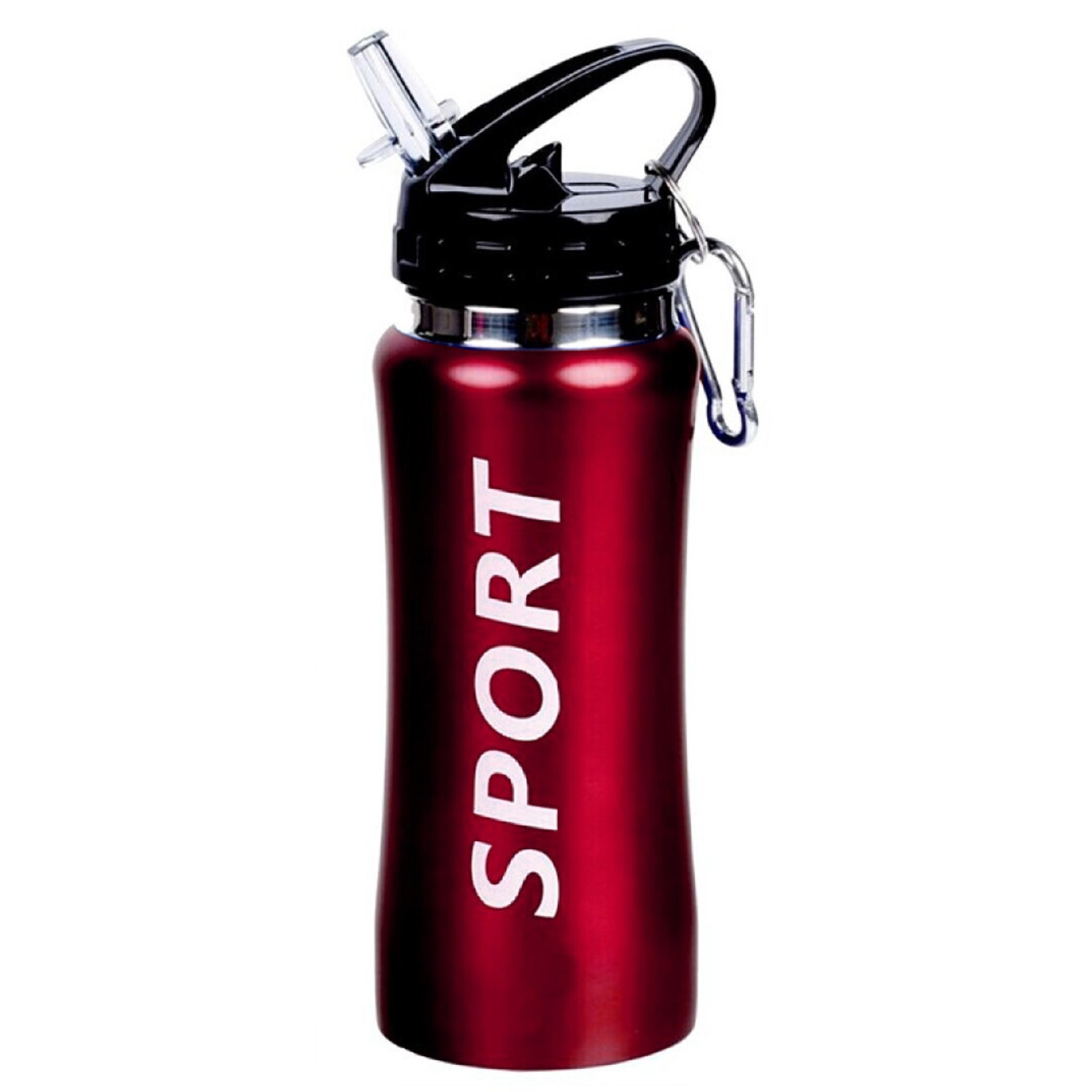 Sport Bidon drinkfles/waterfles Sport print rood 420 Ml -