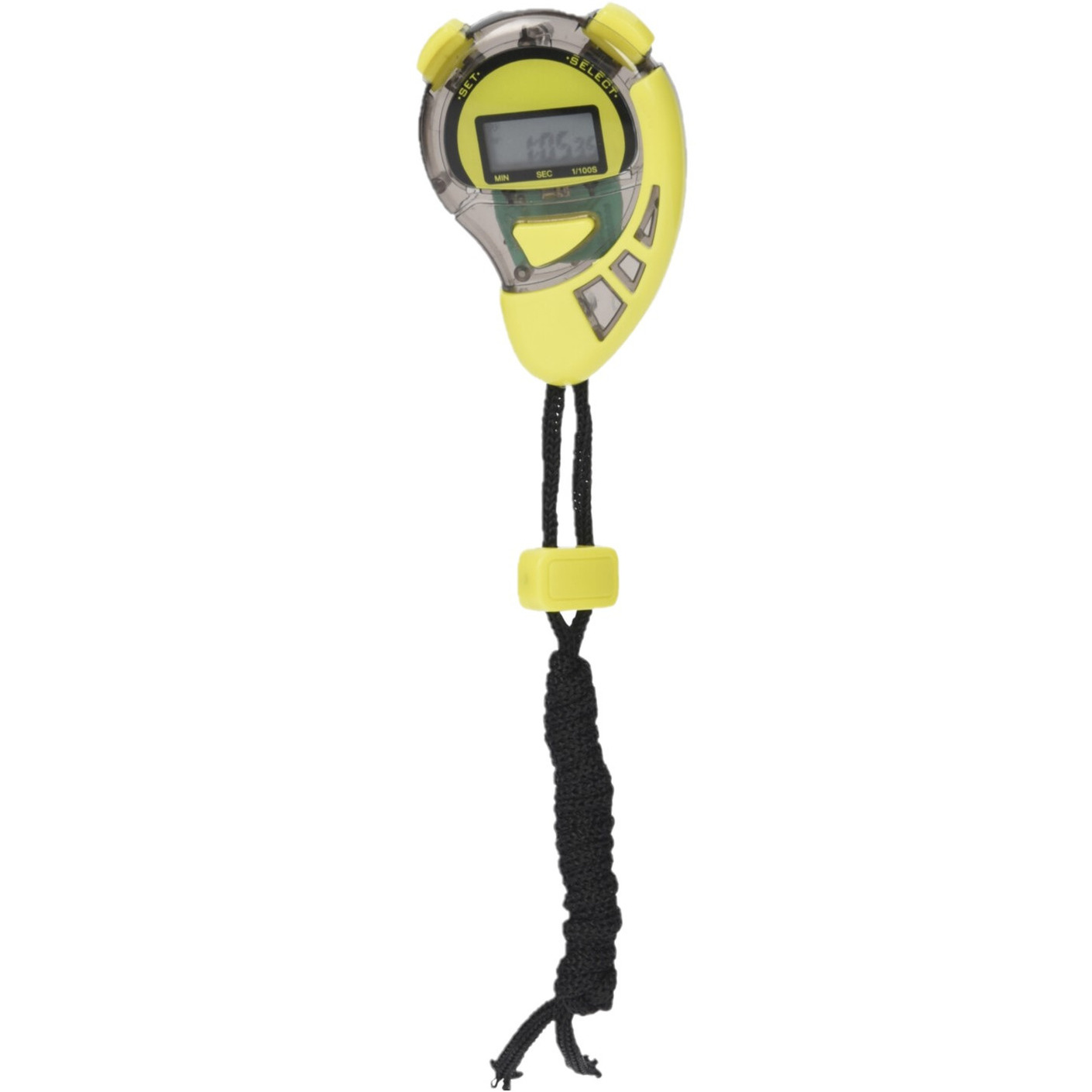 Sport stopwatch geel/zwart -