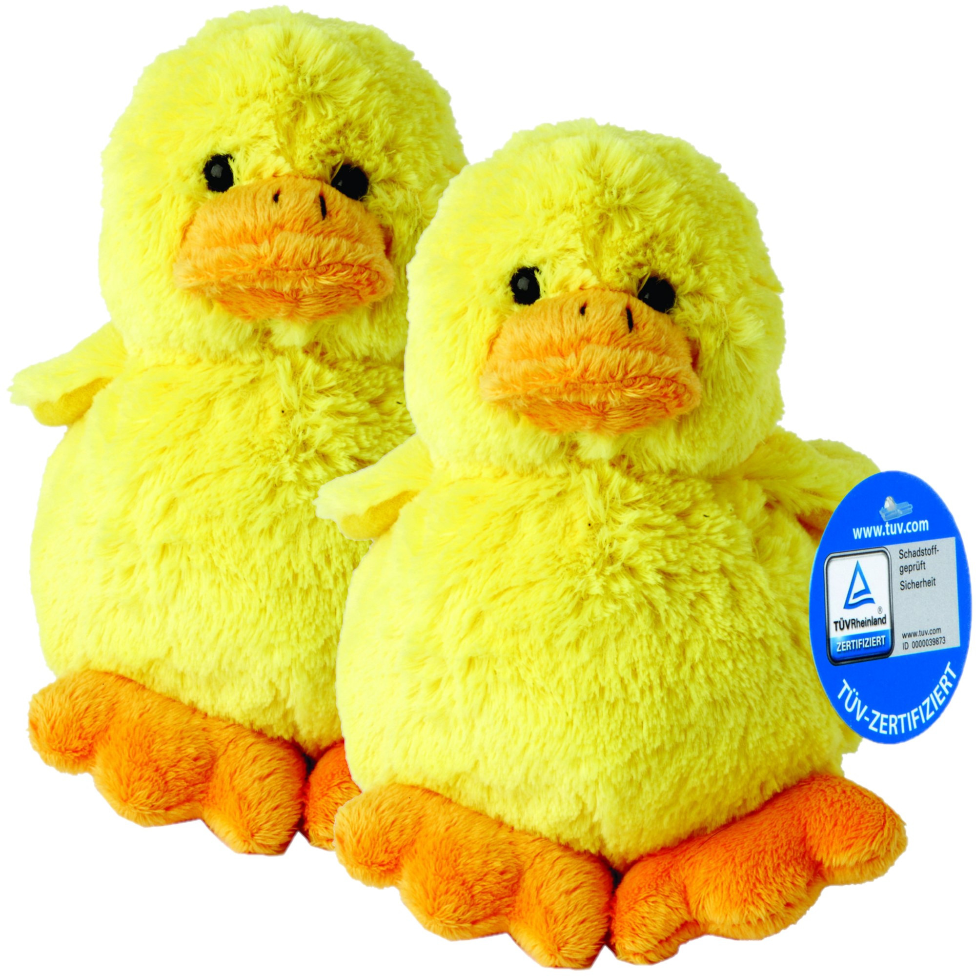 Set van 3x stuks pluche kuikentje knuffel 11 cm -