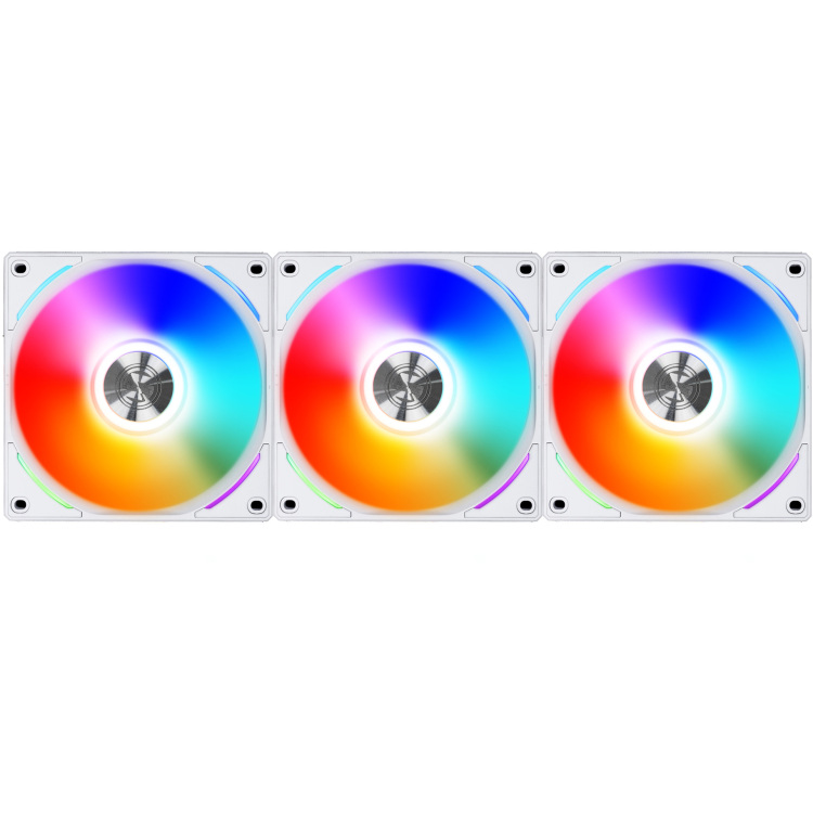 Lian Li UNI FAN AL120 Triple Pack case fan RGB leds, 4-pins PWM fan-connector, Incl. controller
