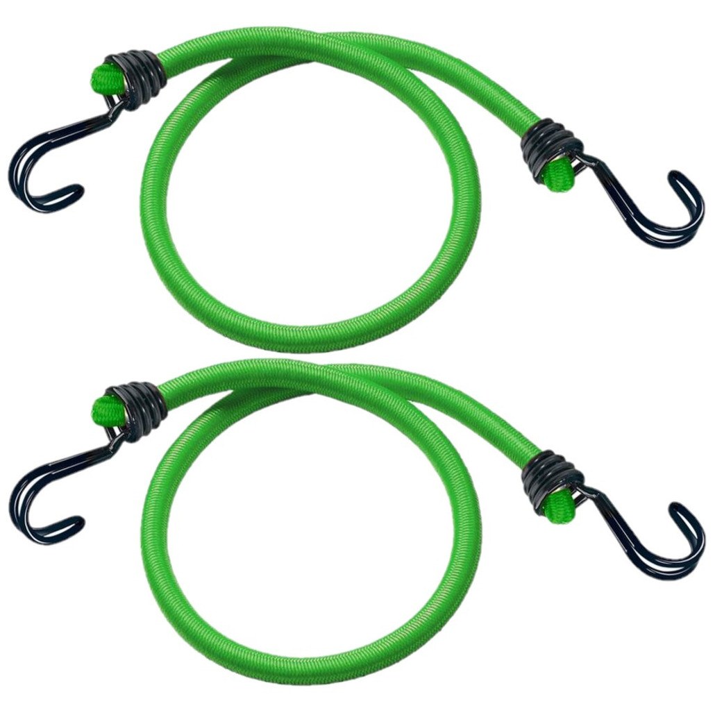 Set van 2x stuks bagagespin/snelbinders 80 cm groen -