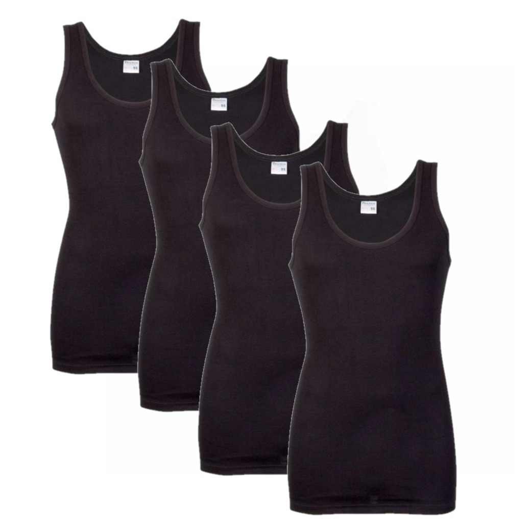 Set van 4x stuks grote maten Beeren heren hemd zwart, maat: 3XL -
