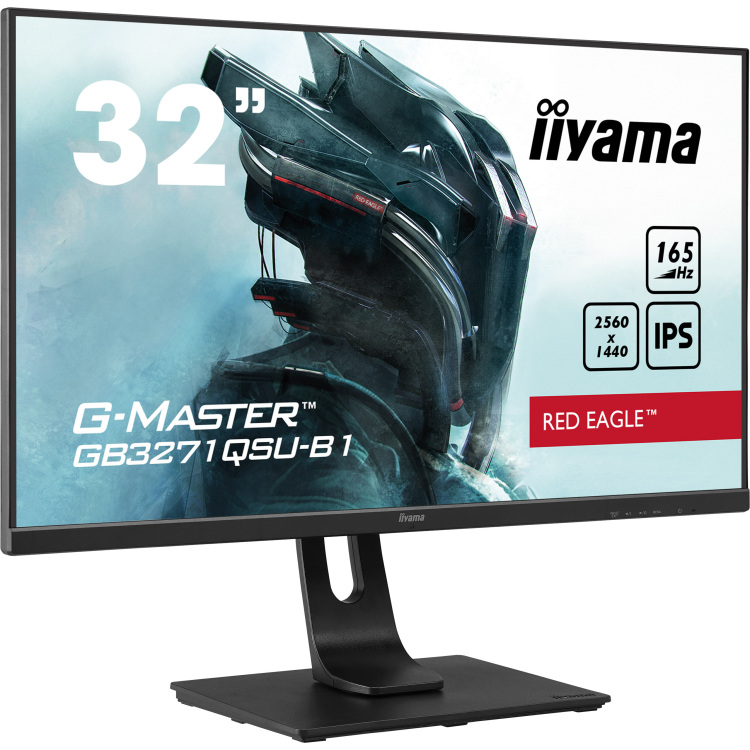iiyama G-Master Red Eagle GB3271QSU-B1 gaming monitor 165Hz, HDMI, DisplayPort, USB, Audio