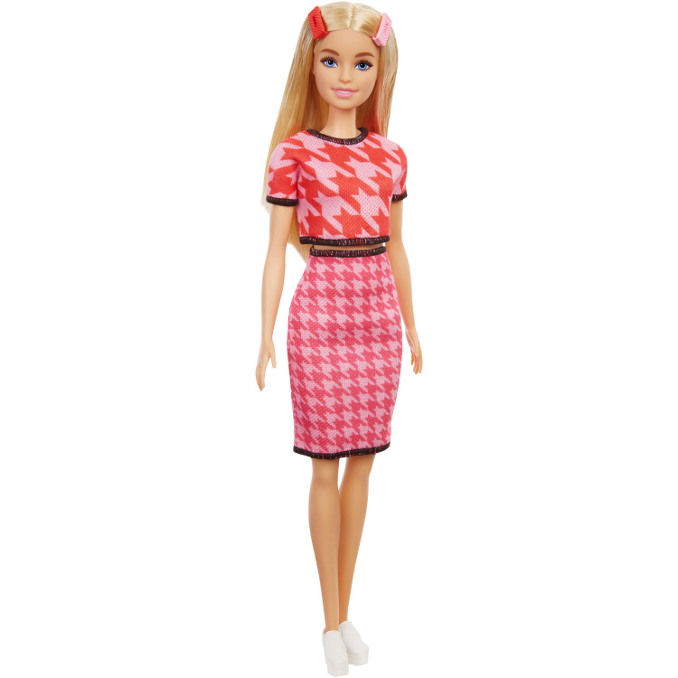 Mattel Fashionistas - oranje/roze top pop
