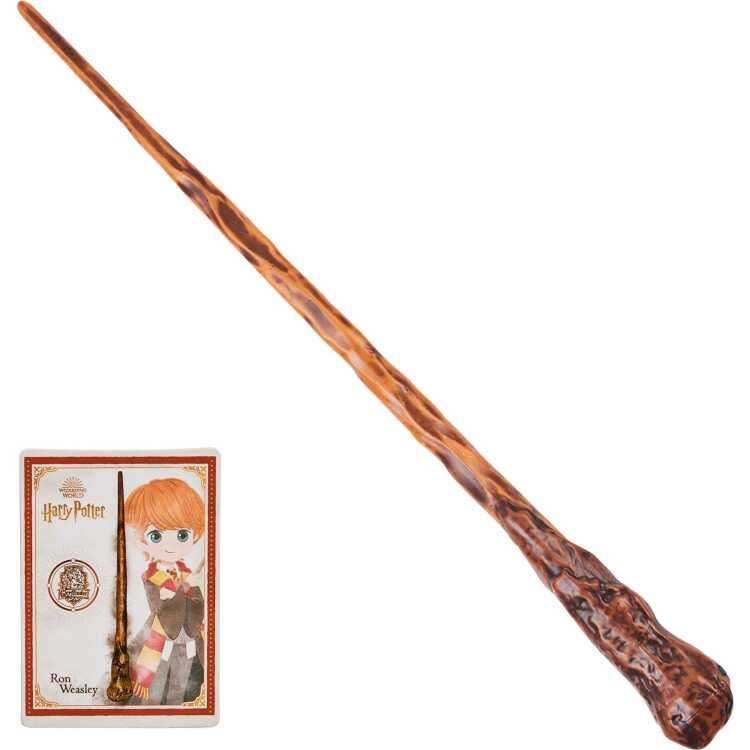 Spin Master Wizarding World: Harry Potter - Ron Wemel Wand met verzamelbare spellkaart rollenspel
