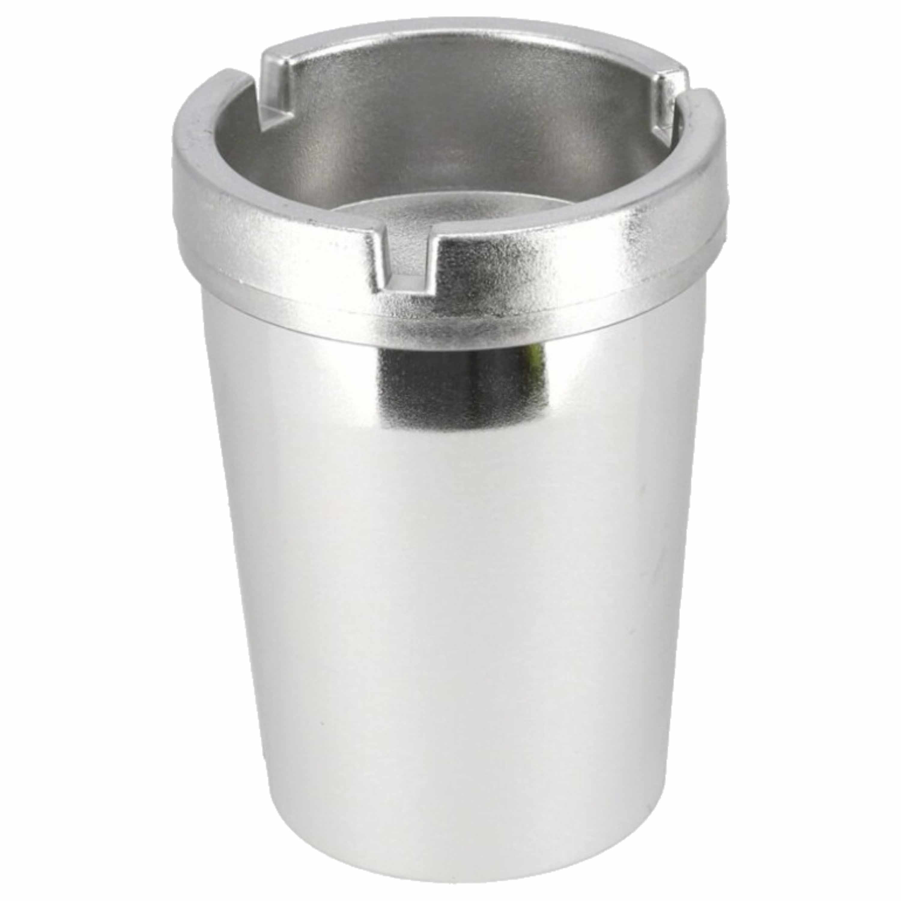 1x Auto asbakken zilver 11 x 8 cm -