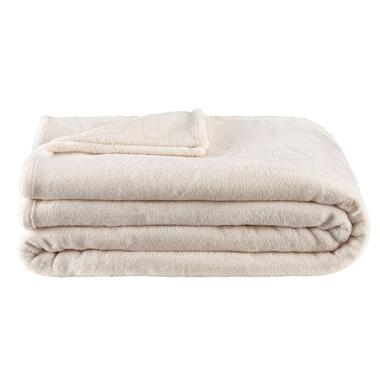 Plaid Niek XXL - off-white - 240x220 cm - Leen Bakker