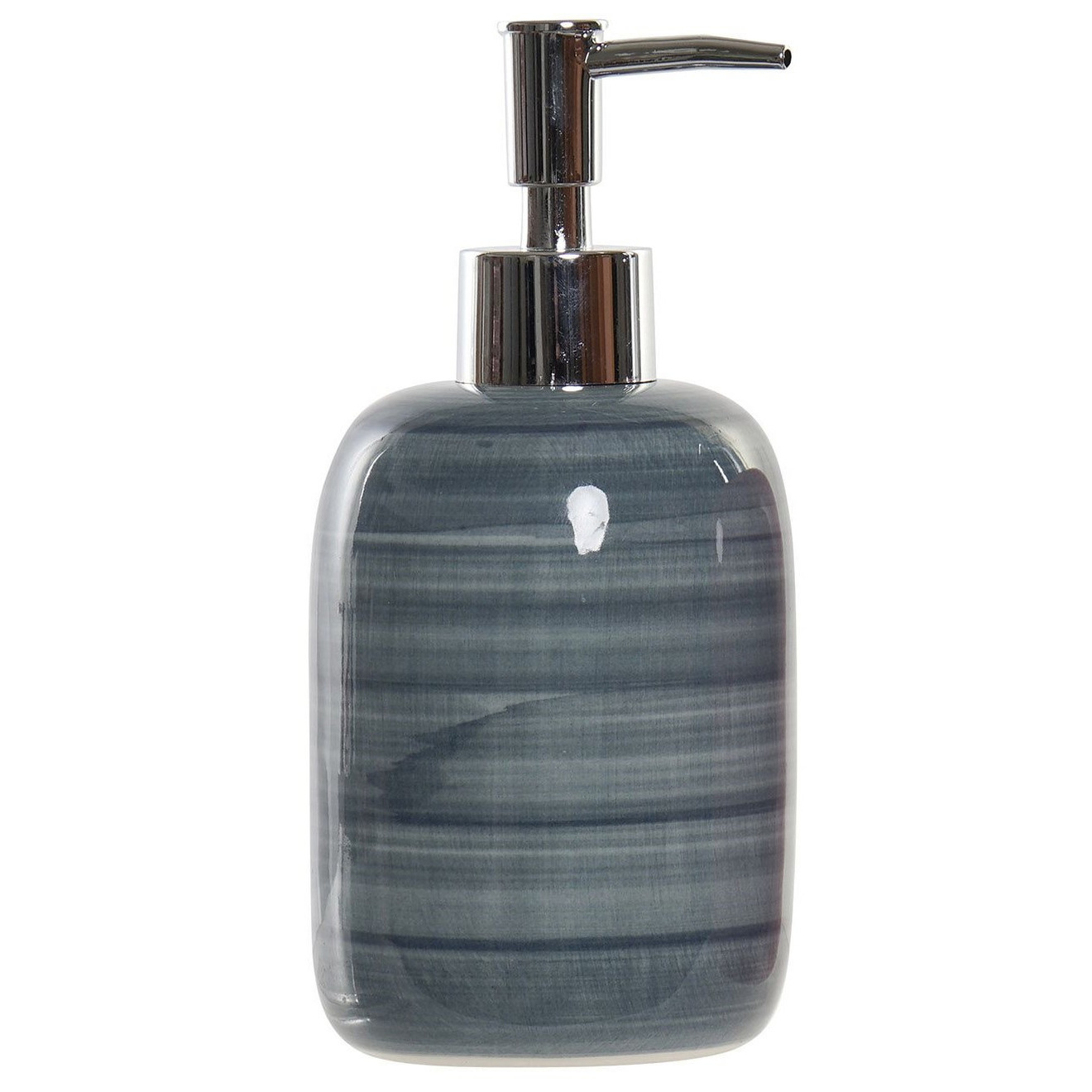 Zeeppompje/zeepdispenser blauw polystone 300 ml -