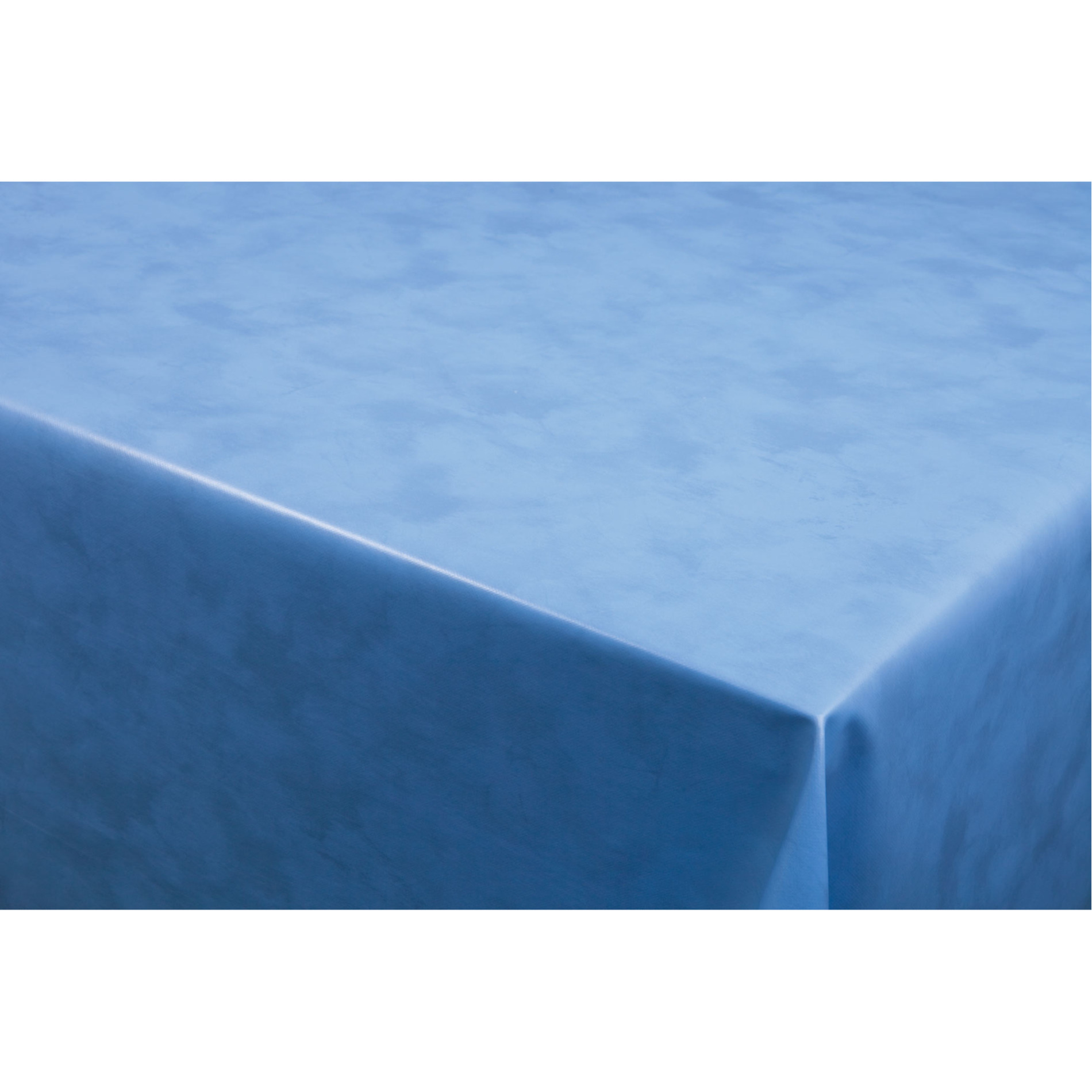 Tafelzeil/tafelkleed gemeleerd blauw 140 x 220 cm -