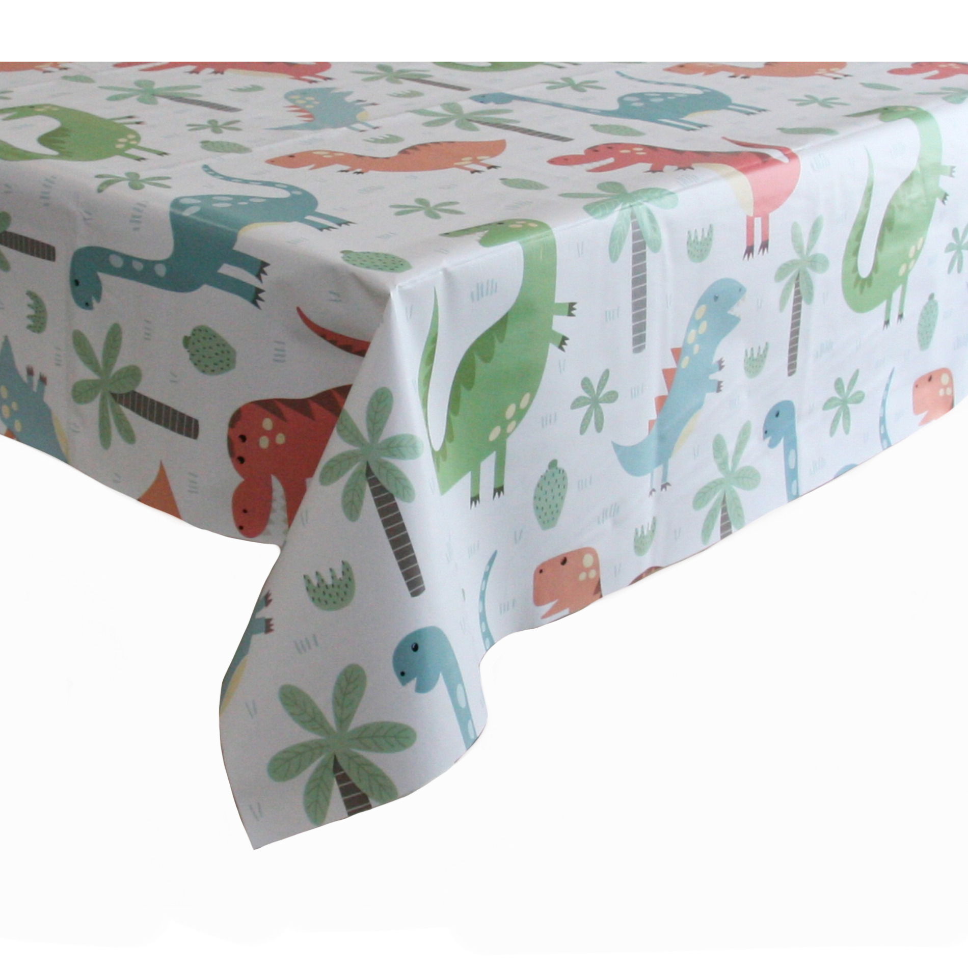 Tafelzeil/tafelkleed met dinosaurus print 140 x 250 cm -