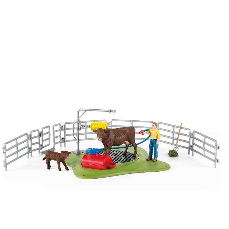 Schleich Farm World - Koe wasstation speelfiguur 42529