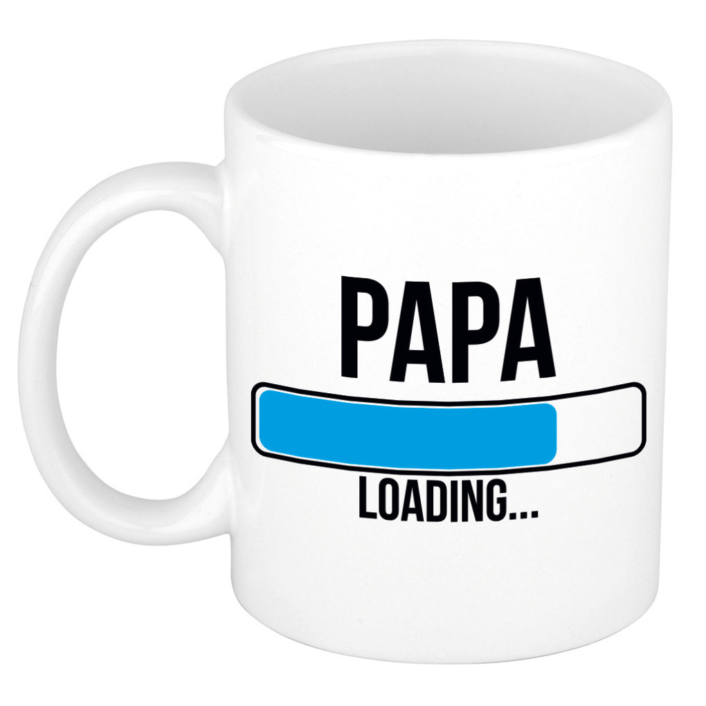 Papa loading kado mok / beker wit 300 ml -