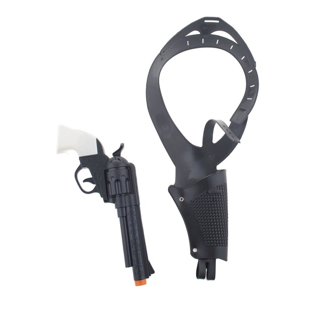 Verkleed speelgoed holster met een revolver/pistool voor kinderen -