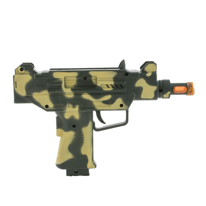 Speelgoed wapens - Uzi machinepistool - camouflage - 23 x 14 cm - plastic -