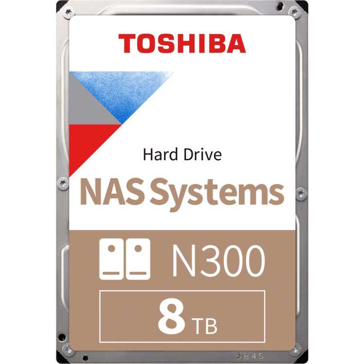Toshiba N300 8 TB harde schijf HDWG480UZSVA, SATA/600, 24/7