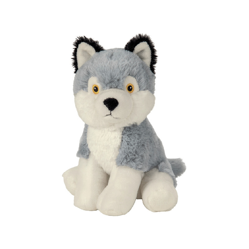 Pluche knuffel wolf van 19 cm -