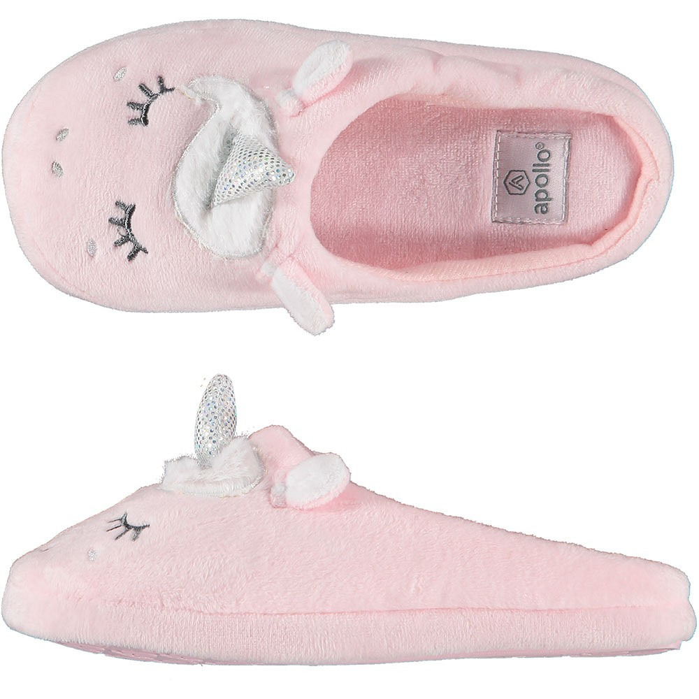 Meisjes instap slippers/pantoffels eenhoorn roze maat 35-36 35/36 -