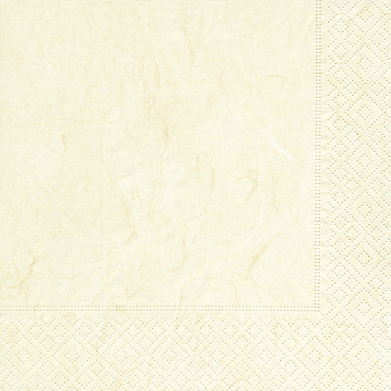 Luxe servetten - 40x - creme wit - 33 x 33 cm - melange - 3-laags papier - diner/lunch -