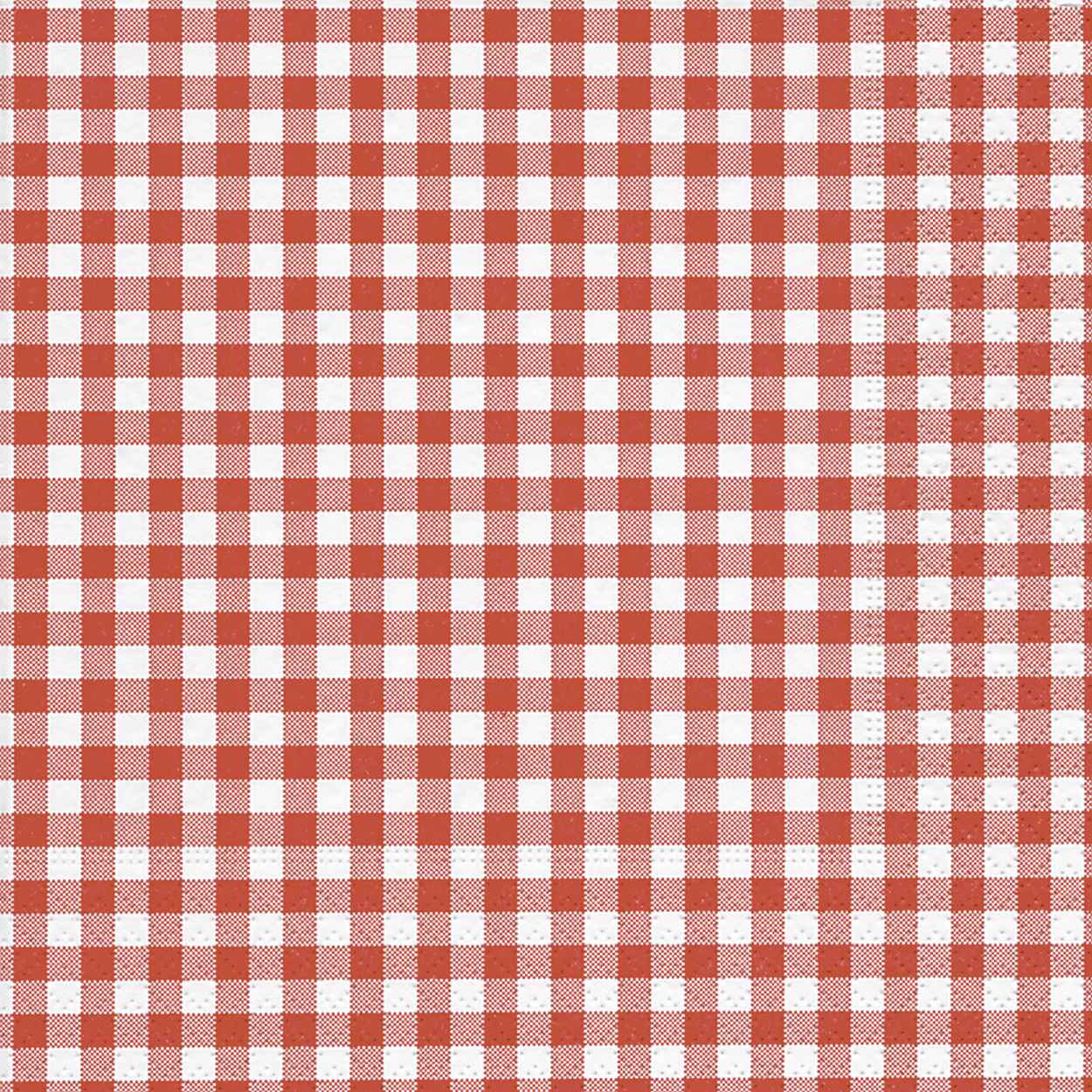 Servetten - 20x - rood/wit - geruit - 33 x 33 cm - 3-laags papier - ruitjes - tafel diner/lunch -
