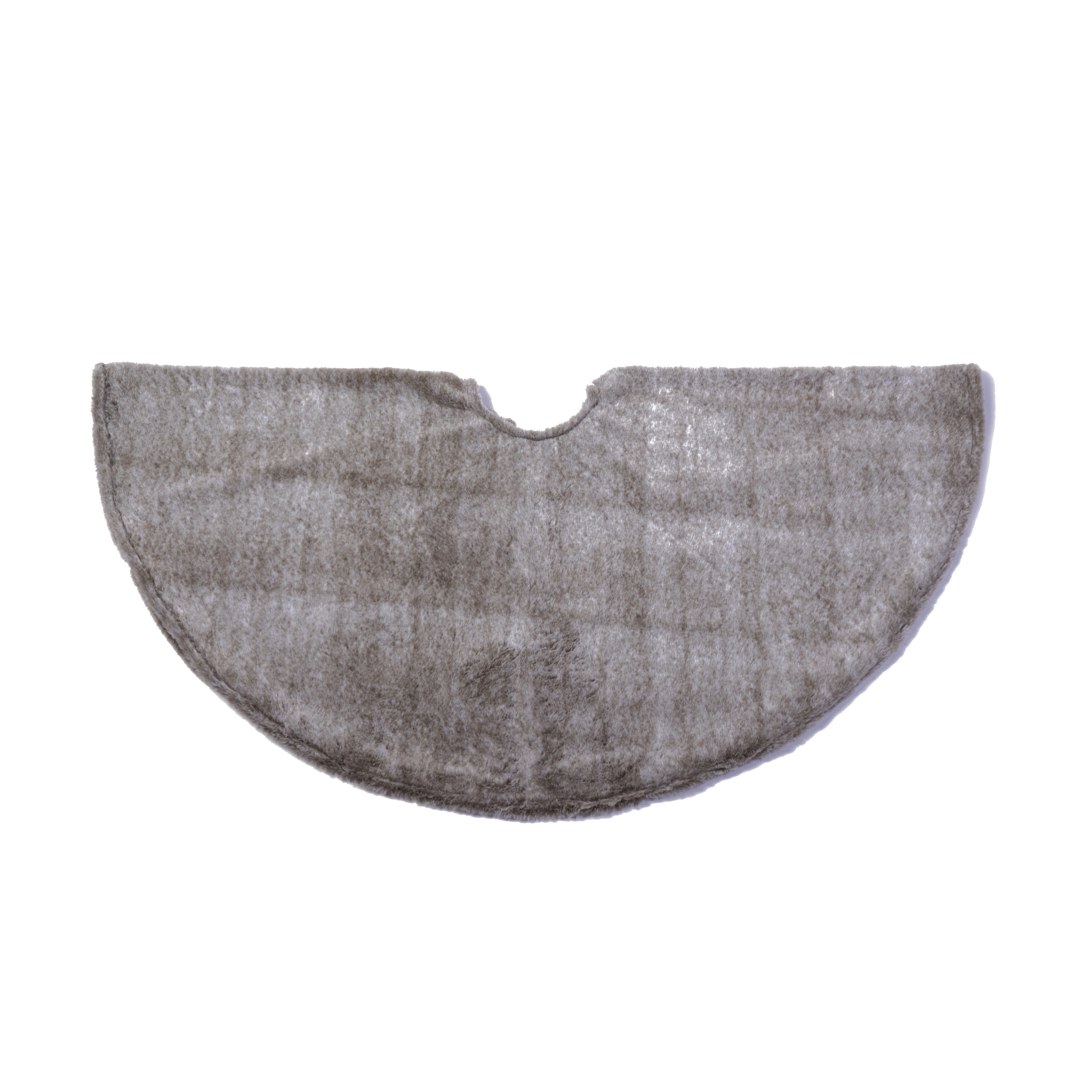Kerstboomrok/kerstboom kleed taupe 120 cm kerstversiering -