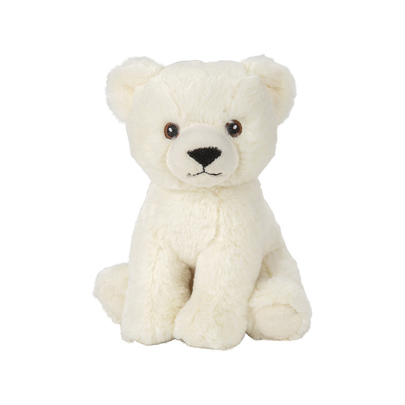 Nature Planet Ijsbeer - wit - 19 cm - pluche dieren knuffels - ijsberen -