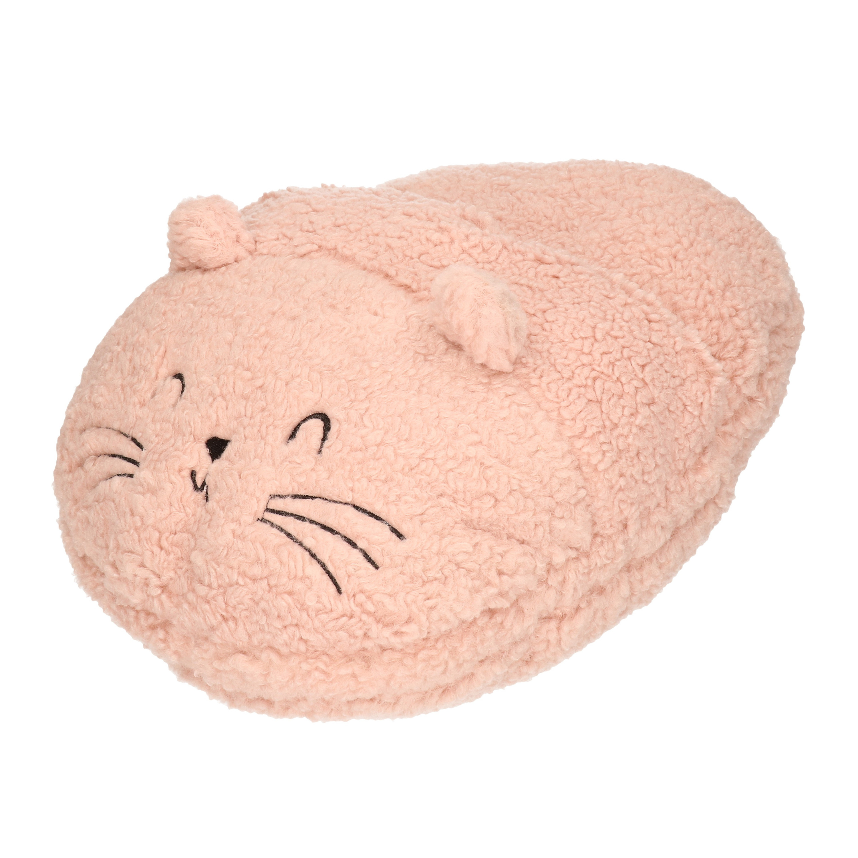 Grote voetenwarmer pantoffel/slof muis oud roze one size 30 x 27 cm One size -