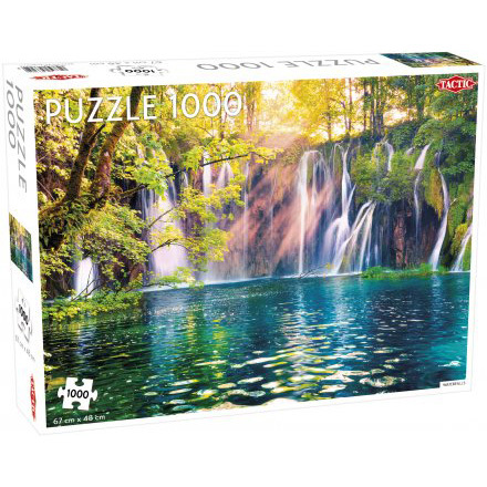 Tactic Puzzel Landscape: Waterfalls / Plitvice National puzzel 1000 stukjes