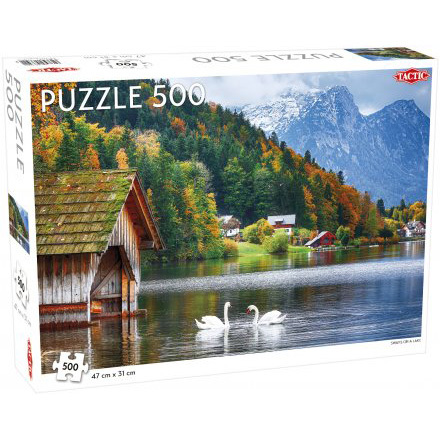 Tactic Puzzel Landscape: Swans on a Lake puzzel 500 stukjes